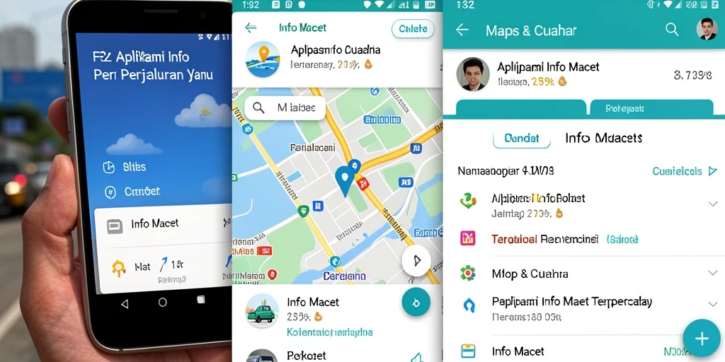 Antarmuka F32 yang informatif dengan kondisi lalu lintas terkini.