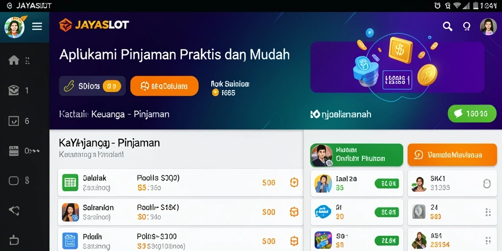 Tampilan antarmuka JAYASLOT yang menarik dan mudah digunakan.