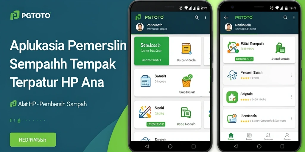 Antarmuka PGTOTO menampilkan fungsi pembersih sampah yang efisien.