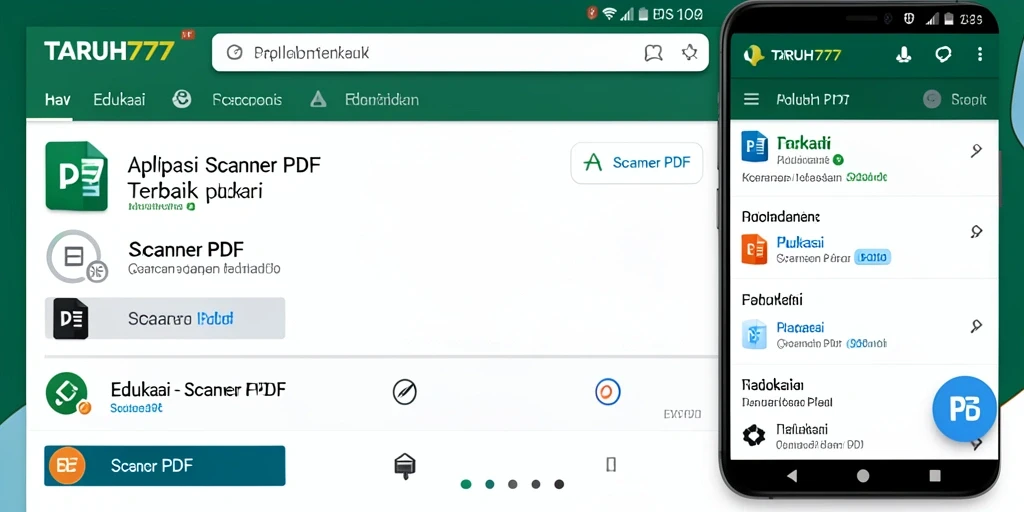 Antarmuka pengguna TARUH777 untuk fungsi Scanner PDF yang intuitif.